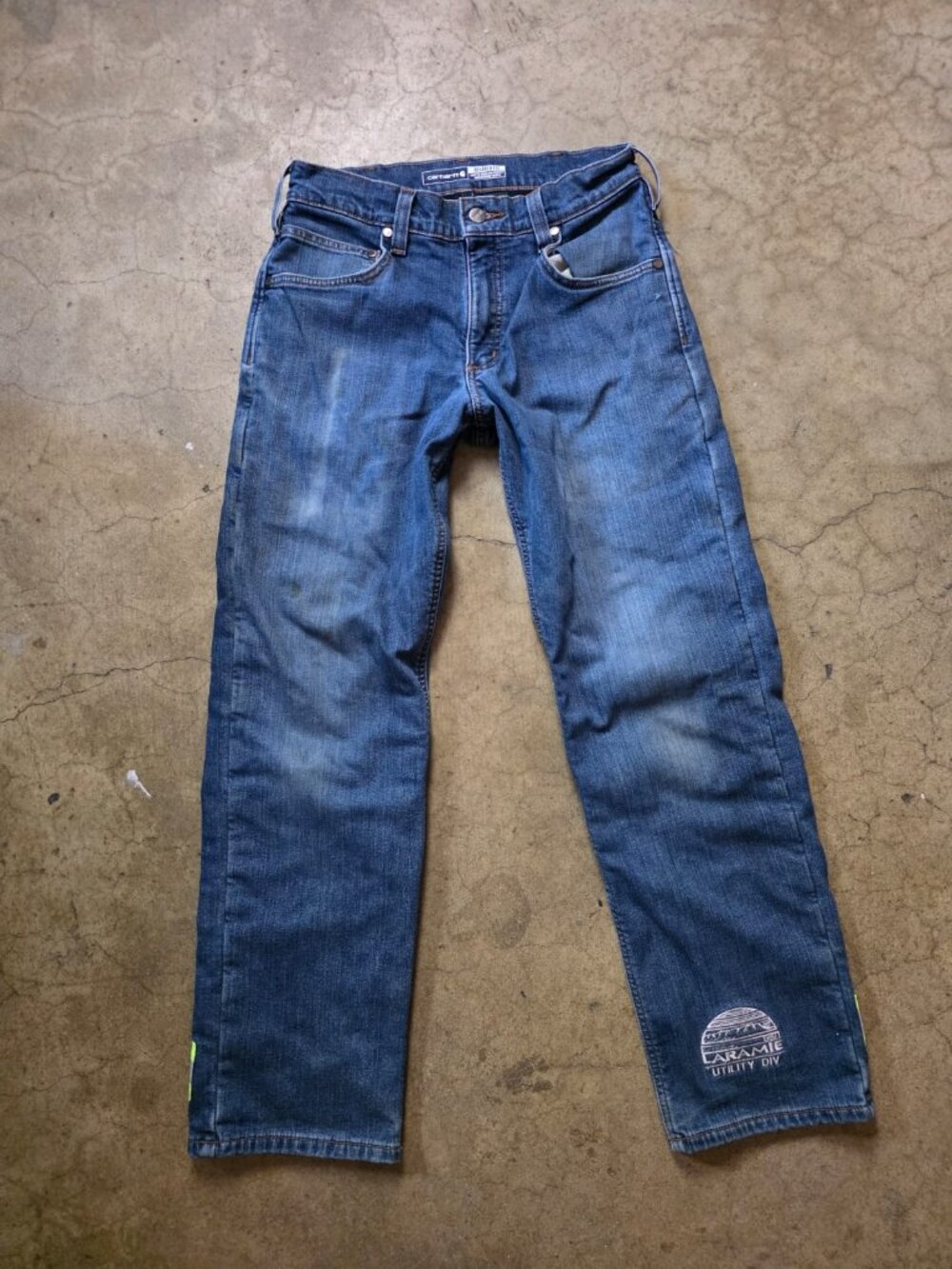 Carhartt Rugged Flex Work Jeans Durable Stretch Denim Men’s 30x30 Heavy Duty